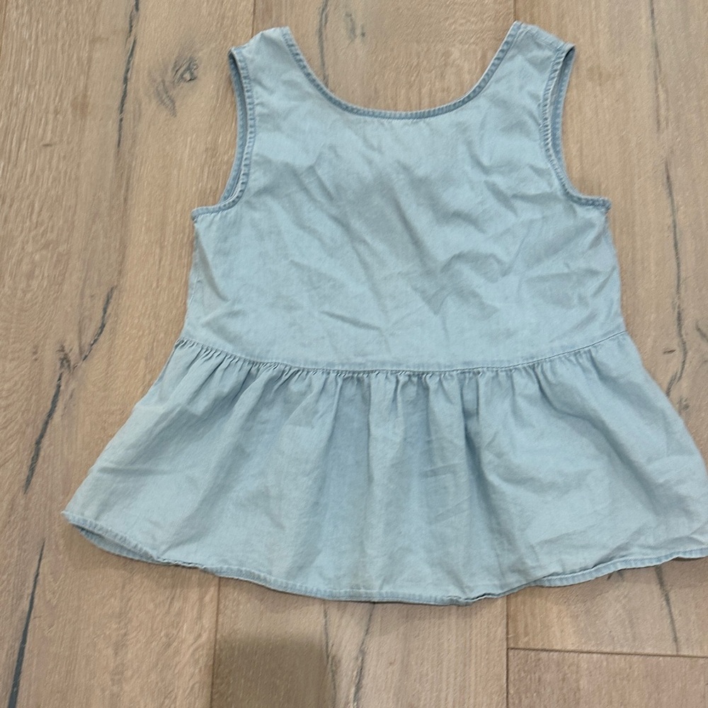 Charming Light Blue Kids Sleeveless Top